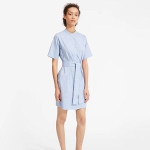 Blue Everlane Shirt Dress w/ Belt